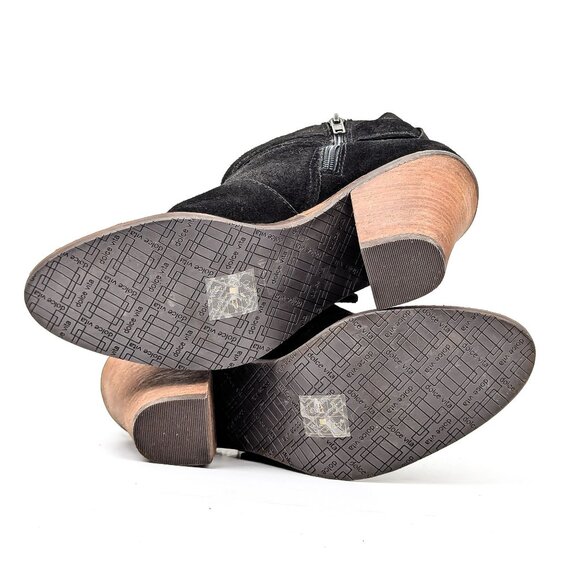 Dolce Vita Women Solid Black Suede Buckle Western Ankle Boots size 10 - Picture 8 of 8